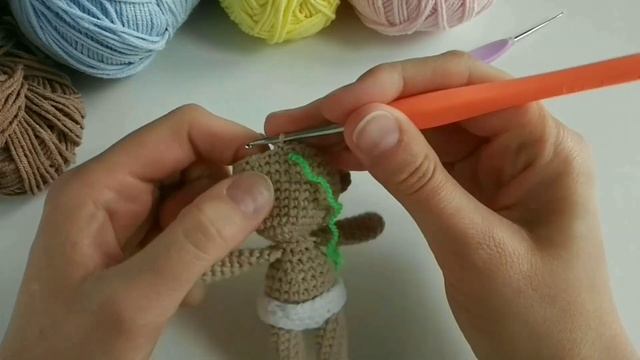 ? ИГРУШКА ПУПС АМИГУРУМИ МАСТЕР-КЛАСС. ? CROCHET TOY BABY AMIGURUMI PATTERN. DIY. смотреть онлайн