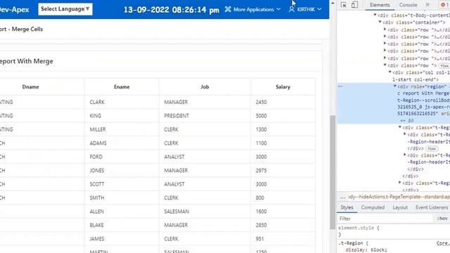 Merge Cells in Classic Report #oracleapex #oracle #sql #plsql #oracle #oracleapex #apex смотреть онлайн