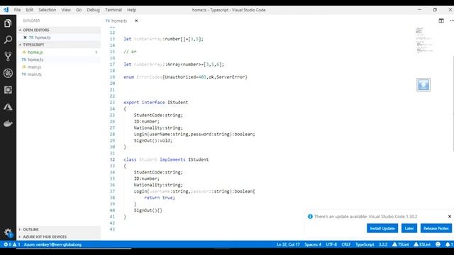 TypeScript: interfaces (شرح)