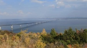 Президентский мост в Ульяновске. Вид на Левый берег.