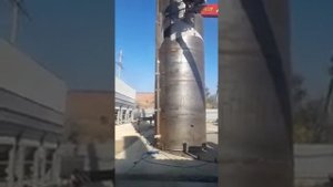 Резервуар для хранения битума  "РВС-800" в г. Магнитогорске. 2-ая часть. Раскрытие листа резервуара