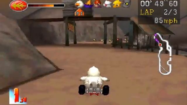 Chocobo Racing (PS1 Gameplay)