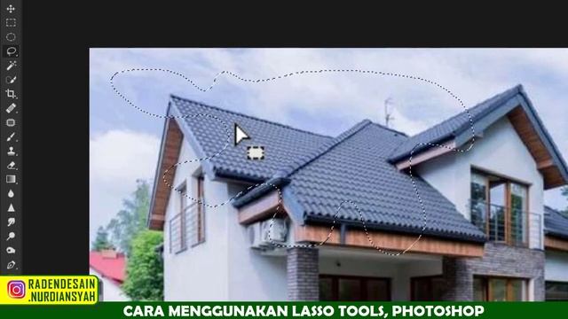 tutorial photoshop - cara menggunakan lasso tool di photoshop, polygonal, magmetic lasso tool смотреть онлайн