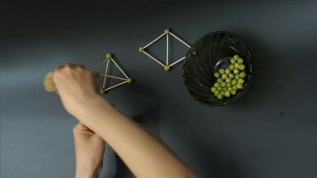 ? Гороховый конструктор: тетраэдр, куб | Настольные развивающие игры для детей