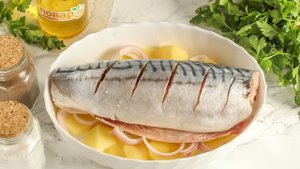 Скумбрия в соевом соусе в духовке