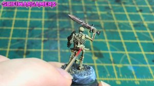 How to paint Skeleton warriors Miniatures for Age of Sigmar - Tutorial - Halloween special