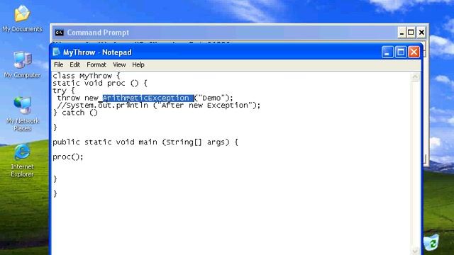 Урок №76. Java. Оператор throw смотреть онлайн
