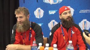 ENG interview with Joe Thornton and Brent Burns. "Лев Толстой с бородой? Ого! Он мне нравится!"