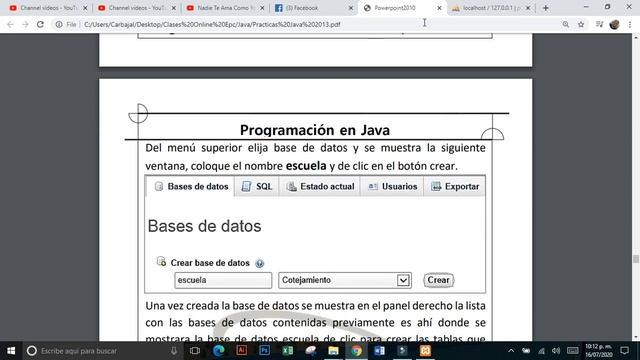 Java Base de Datos смотреть онлайн