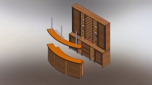 Проект 3D Барная стойка для квартиры 2