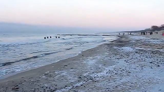 Море, Зеленоградск, 03/01/2010. смотреть онлайн