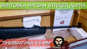 Пневматическая винтовка Hatsan Striker Alpha видео обзор 4k