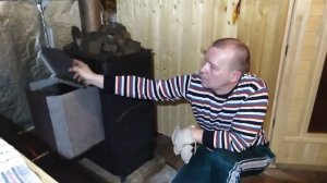Печь для бани ВАРВАРА. Первые испытания.