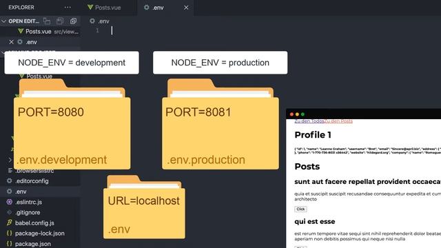 Vue Environment Variables (env files) | Vue.js in a Nutshell смотреть онлайн