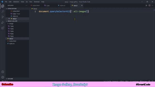 Image Gallery | JavaScript Project For Students | #SmartCode