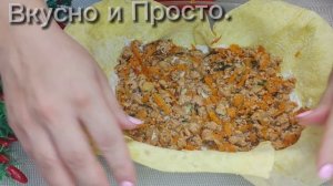 МЯСНОЙ ПИРОГ ИЗ ЛАВАША! ШИКАРНЫЙ УЖИН НА СКОРУЮ РУКУ!