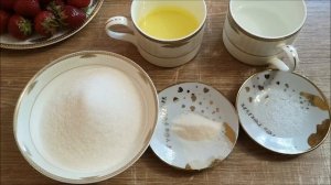 Песочные корзинки с клубникой и белково заварным кремом на агар агаре