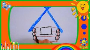 как нарисовать теремок