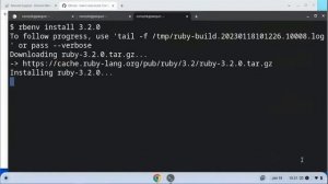 Install the latest Ruby on Chromebook Linux