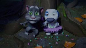 Говорящий кот Том   Мультики для детей Серия хэллоуин