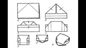 Шапка с козырьком Оригами