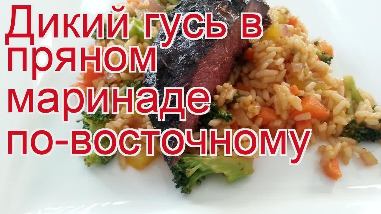 Рецепты из гуся - как приготовить гуся пошаговый рецепт - Дикий гусь в пряном маринаде по-восточному
