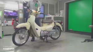 Minibike Honda C50 Super Cub рама AA09 байк питбайк скуретта багажник гв 2018 пробег 13 т.км бежевый