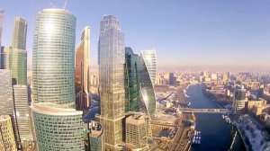 Москва Сити с высоты птичьего полета