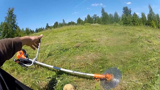 Кошу траву Болгаркой! Трактор или Мотоблок? Как нас обманули с продажей быка смотреть онлайн