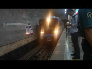 Юнусабадская линия Ташкентского метро. 81-717/714 Номерной. Вид из форточки. Минг Урик - Туркестан.
