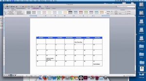 How to make a calendar in Microsoft Word