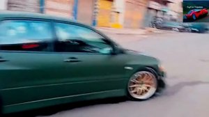 Жесть Вот это старт и выхлоп Mitsubishi Lancer Evolution