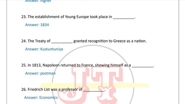 mp board class 10th social science Top 50 fill in the blanks english medium /important Question 💯