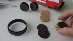 Колеса для машины из картона