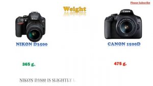 Nikon D3500 vs Canon 1500D | Canon 1500D vs Nikon D 3500 |