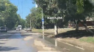 На Горького произошел порыв водовода