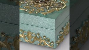 Шкатулка для колец. Декор на свадьбу. Красивая шкатулка для украшений.