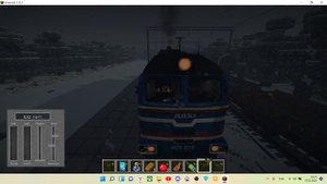 Работаю машинистом на ДДБ1! Машинист дизель-поезда в майнкрафт.