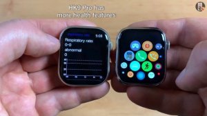 HK9 Pro Amoled vs H10 Pro SmartWatch Full Comparison! Apple Watch Series 8 Top 1 Copies 2023! - ASM