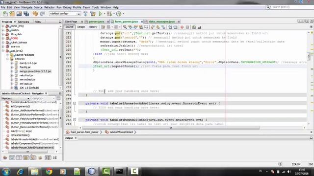 menjelaskan cooding project feed parser pada bahasa java nerbeand смотреть онлайн