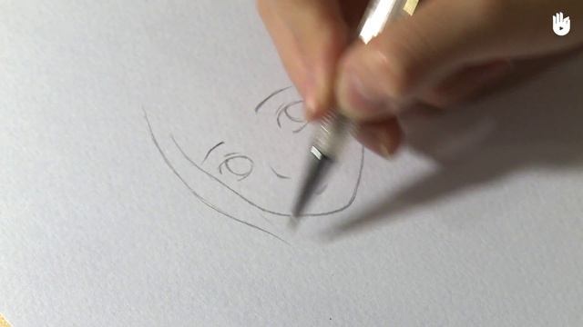 Манга: Лицо девушки - Проработка контуров, Часть 1/5 смотреть онлайн