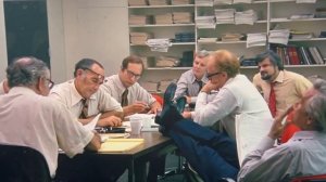 Washington Post reporters laugh at Watergate story in All the President's Men