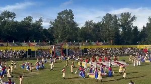 ТАНЦЫ НАЦИОНАЛЬНОГО ПРАЗДНИКА НААДЫМ 2024, КОНЦОВКА ПРИВЕТСТВЕННОГО ТАНЦА