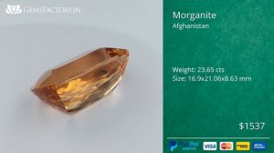 Morganite Jewelry: Design Unique Jewelry with Morganite 23.65 Carat