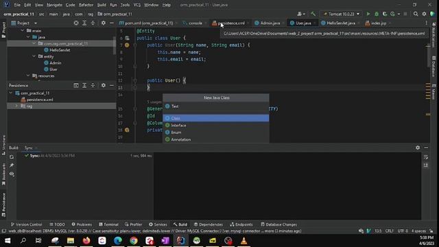 IntelliJ Idea Servlets hibernate configuration. quick configuration смотреть онлайн