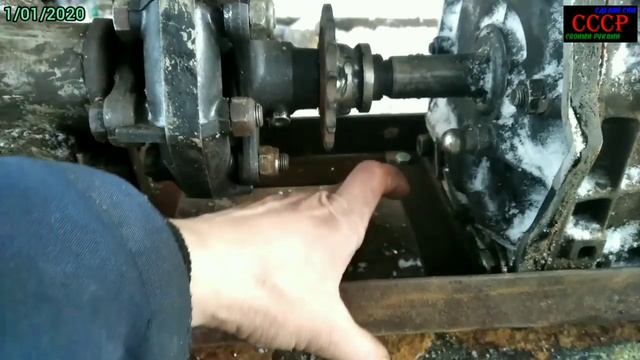 2 КПП+ВОМ на самодельный трактор. Изготовление площадки под КПП.16 скор.вперед и 4 назад.2 часть. смотреть онлайн