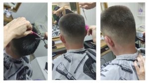 Мужская стрижка на торчащие волосы