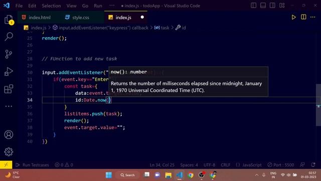 ToDo Application using HTML, CSS and JAVASCRIPT | Full Javascript Tutorial | code4us