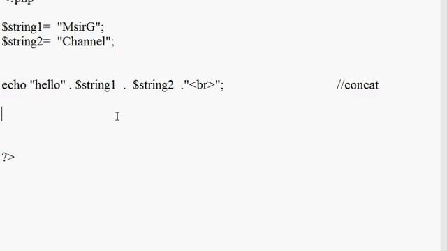 String Operators in PHP (Hindi/urdu) | php tutorial for beginners | MsirG  #php_string_operator
