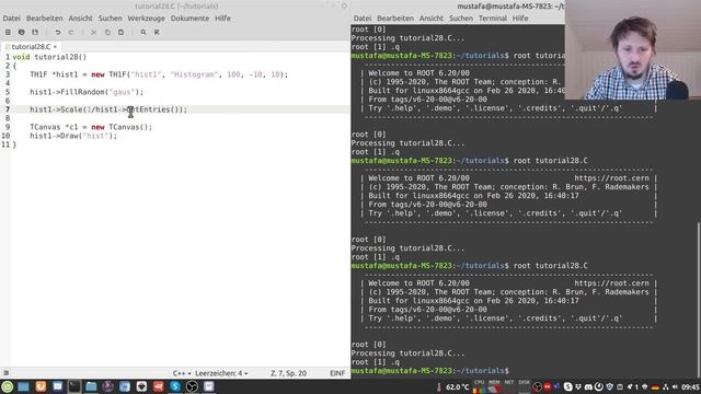 CERN ROOT Tutorial 31: Histogram Arithmetic смотреть онлайн